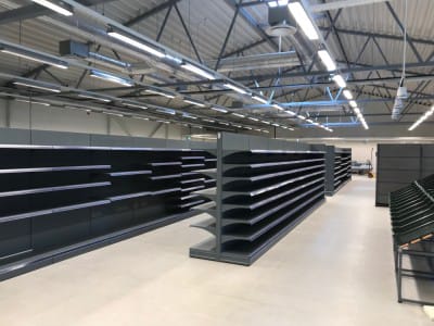 VVN team delivered delivery equipment and assembly works in the new store of the store chain "TOP" in Sigulda.9